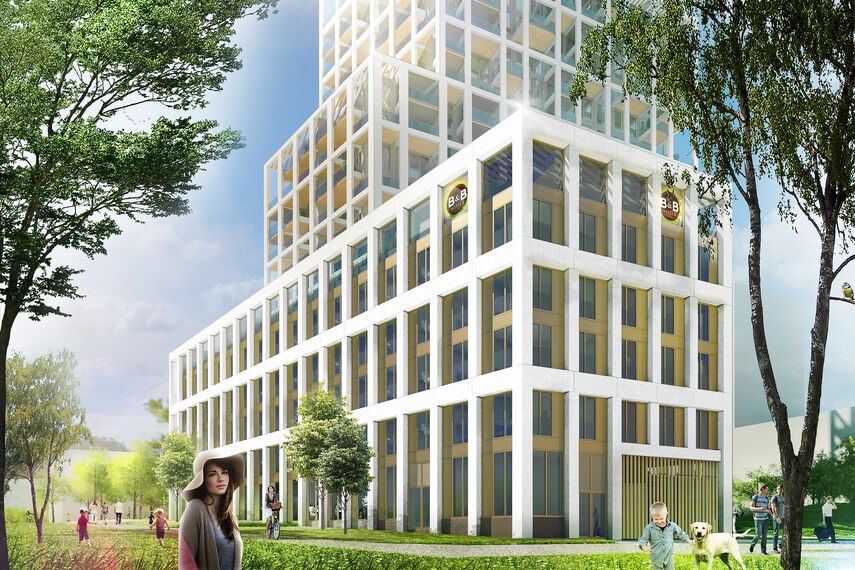 ConceptSystem 59Pa Windows, ConceptWall 50 Façades, ConceptFolding 77 Sliding & Folding and MasterLine 8 HI+ Windows - Zuiderzicht Nieuw Zuid located in Antwerp, Belgium