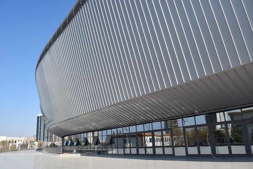 ConceptSystem 77 Doors and CW 50-HI Façades - Sports Humo Arena located in Tashkent, Uzbekistan