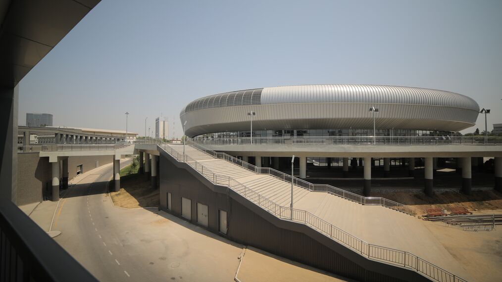 ConceptSystem 77 Doors and CW 50-HI Façades - Sports Humo Arena located in Tashkent, Uzbekistan