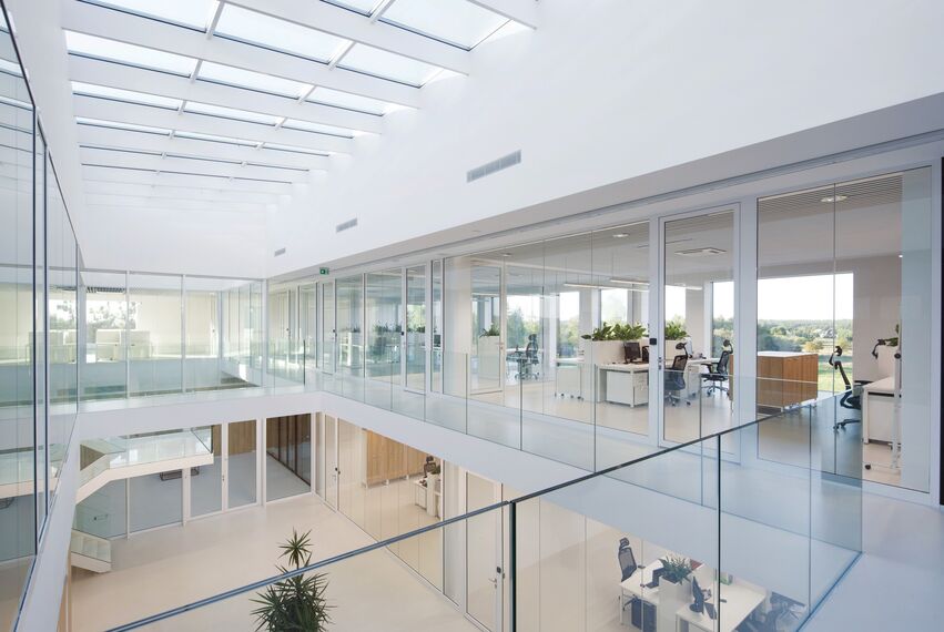 CW 50-HI Façades and ConceptSystem 59Pa Windows - Pivexin Technology Headquarter located in Babice, Poland