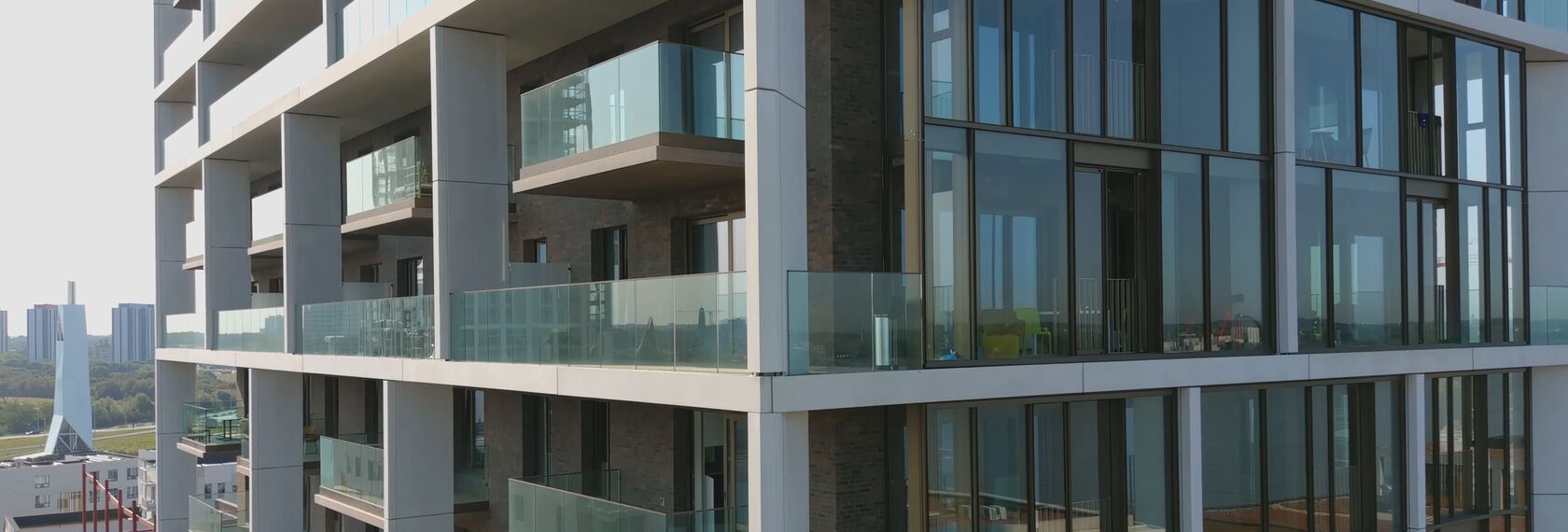 ConceptWall 60 Façades and MasterLine 8 HI+ Windows - Scheldezicht located in Antwerp, Belgium