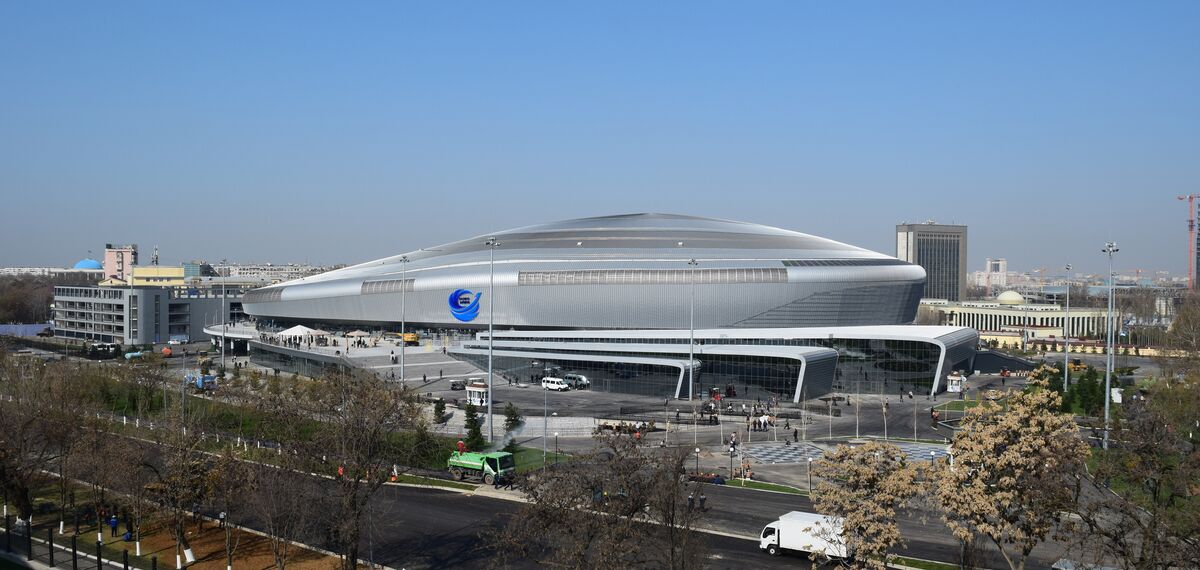 ConceptSystem 77 Doors and CW 50-HI Façades - Sports Humo Arena located in Tashkent, Uzbekistan